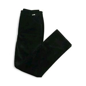 St. John by Marie Gray Black Velvet Pants Classic Straight Leg Ankle Trousers